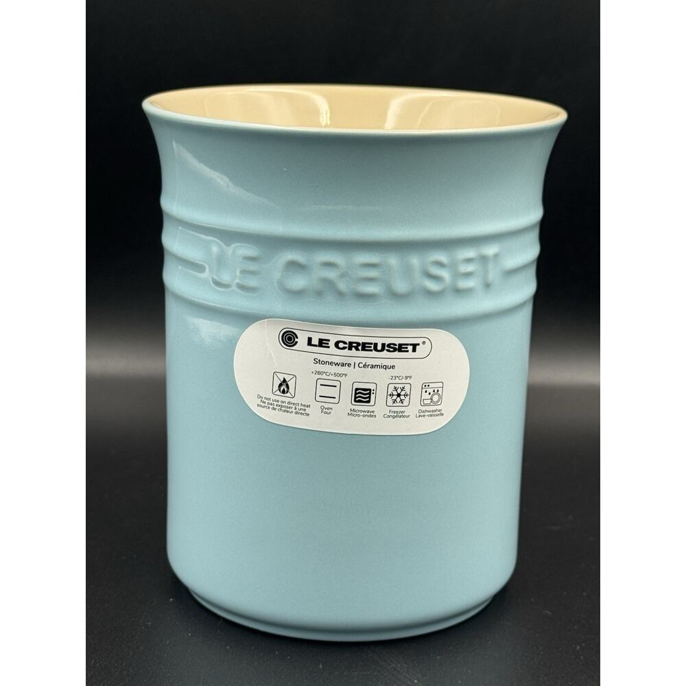 Le Creuset Utensil Crock Retired Sky Blue 1L NWT